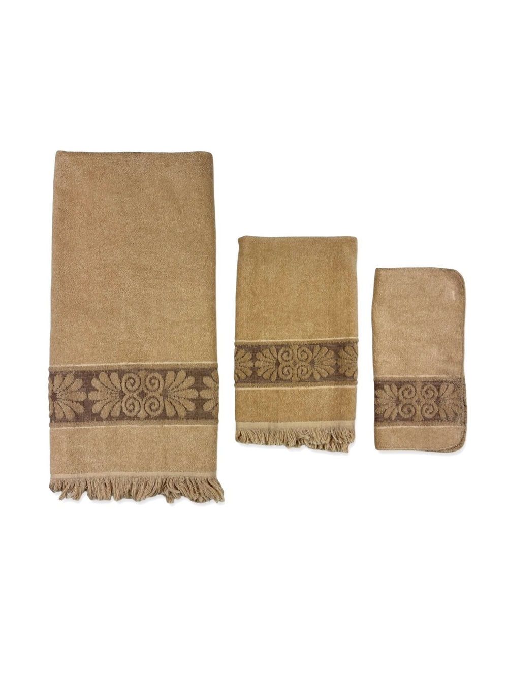 Cannon Vintage 3 Piece Tan Santa Cruz Towel Set